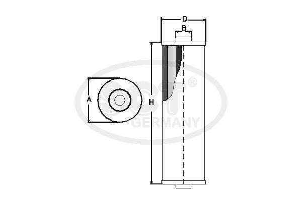 SCT GERMANY kuro filtras SC 7045 P